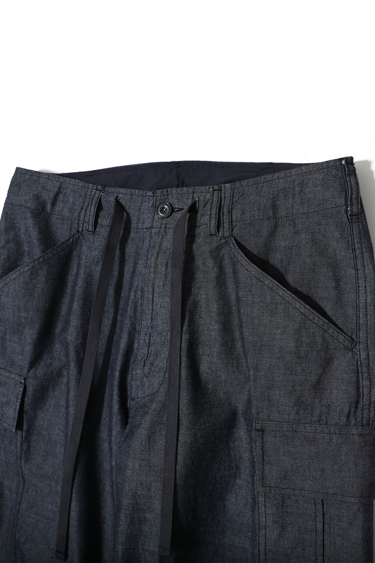 홀리선(HORLISUN) Keystone Chambray Cargo Pants Dark Navy
