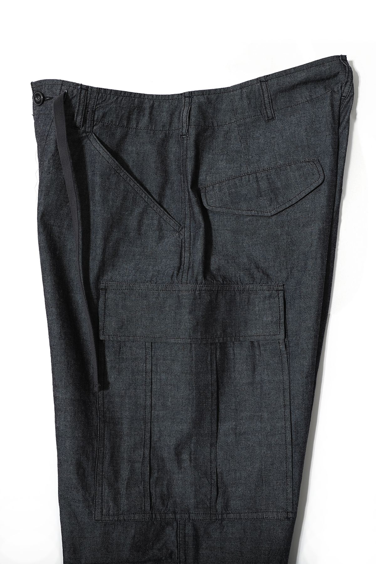 홀리선(HORLISUN) Keystone Chambray Cargo Pants Dark Navy