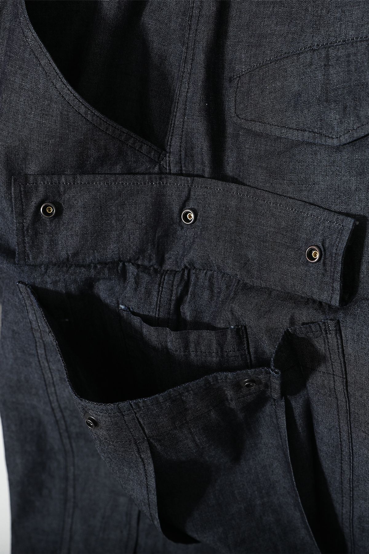 홀리선(HORLISUN) Keystone Chambray Cargo Pants Dark Navy