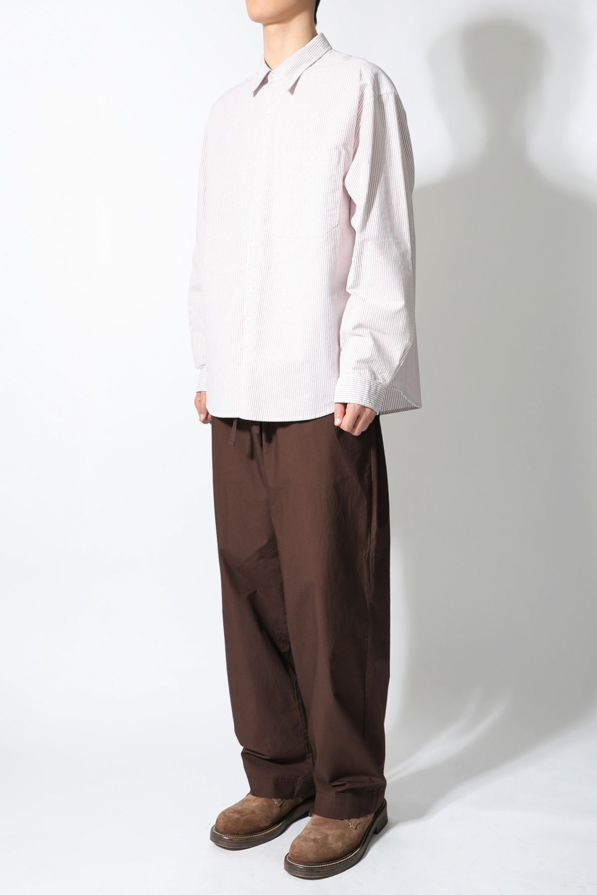 홀리선(HORLISUN) Cove Typewriter Resort Loose Pants Chocolate Brown