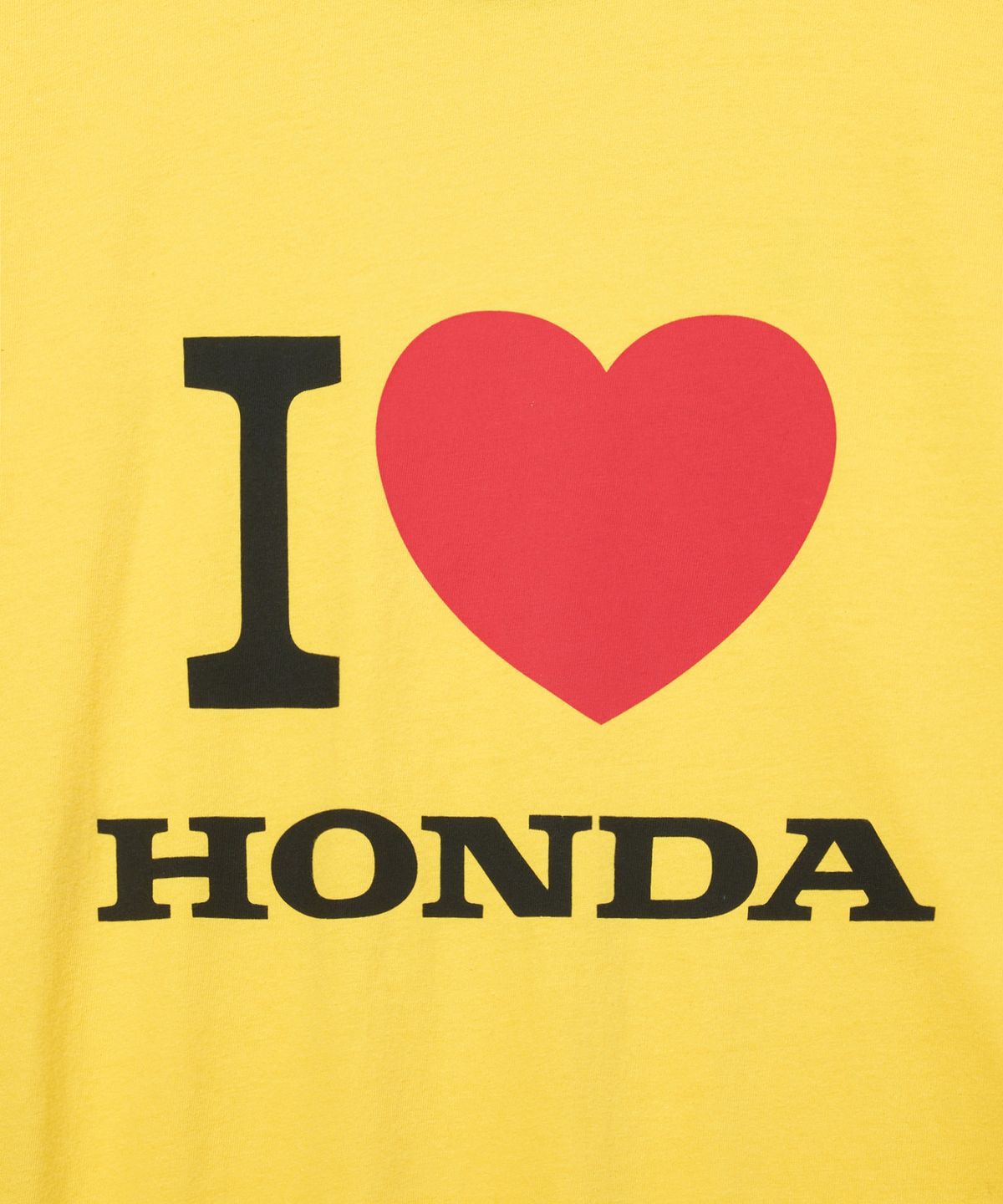 핍스 모터사이클(PHYPS MOTORCYCLE) I Love Honda Ringer T-shirt_Yellow