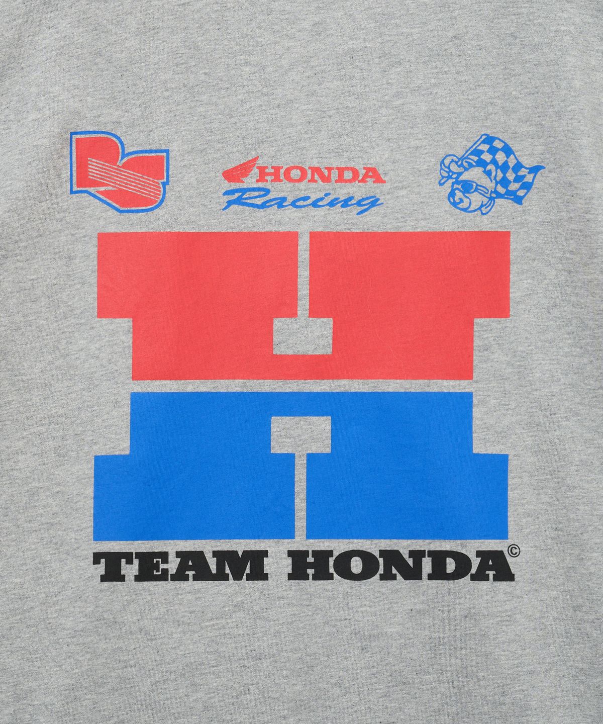 핍스 모터사이클(PHYPS MOTORCYCLE) H Logo Ringer T-shirt_Gray