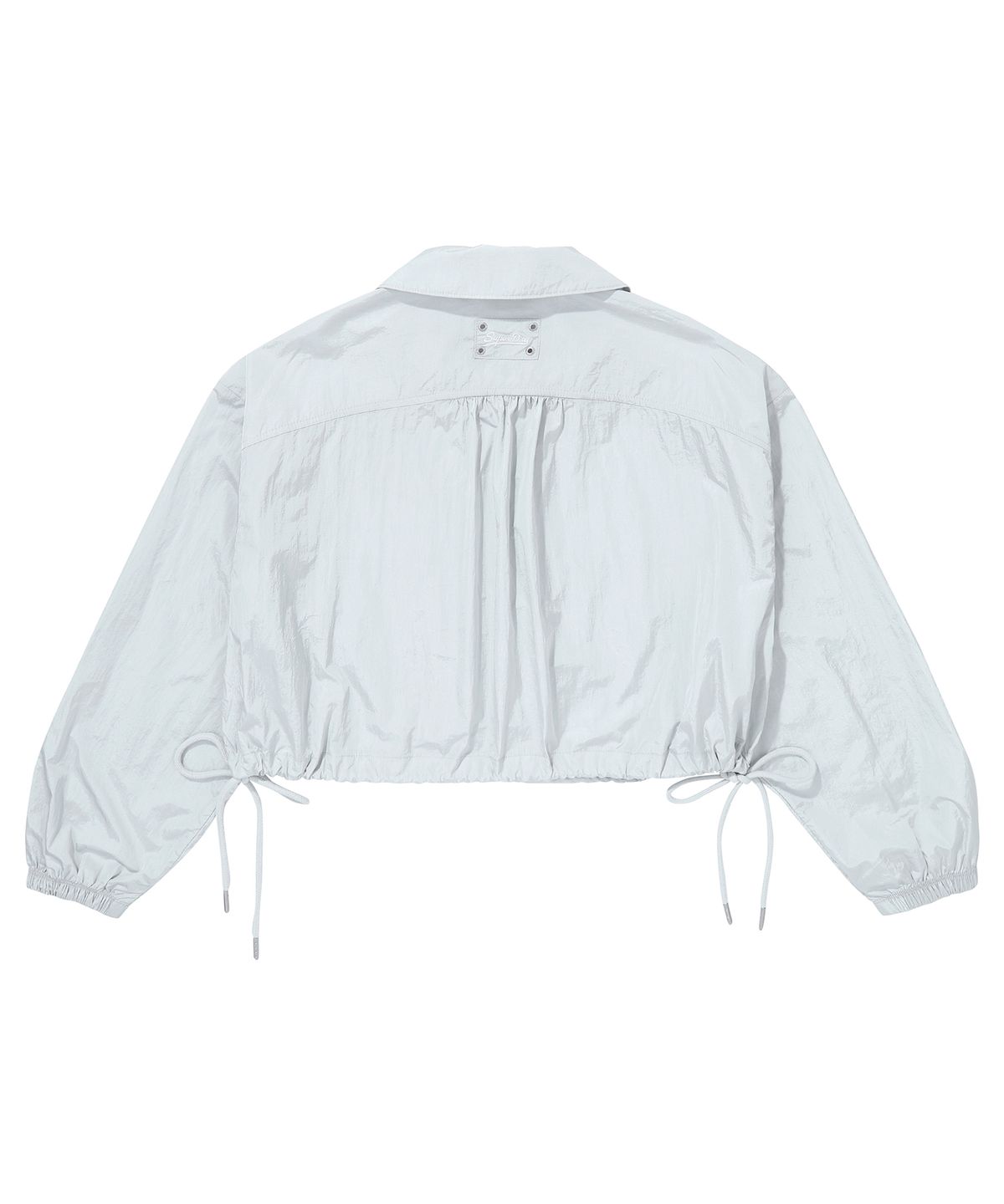 슈퍼드라이(SUPERDRY) W 글로시 나일론 크롭 자켓 그레이
