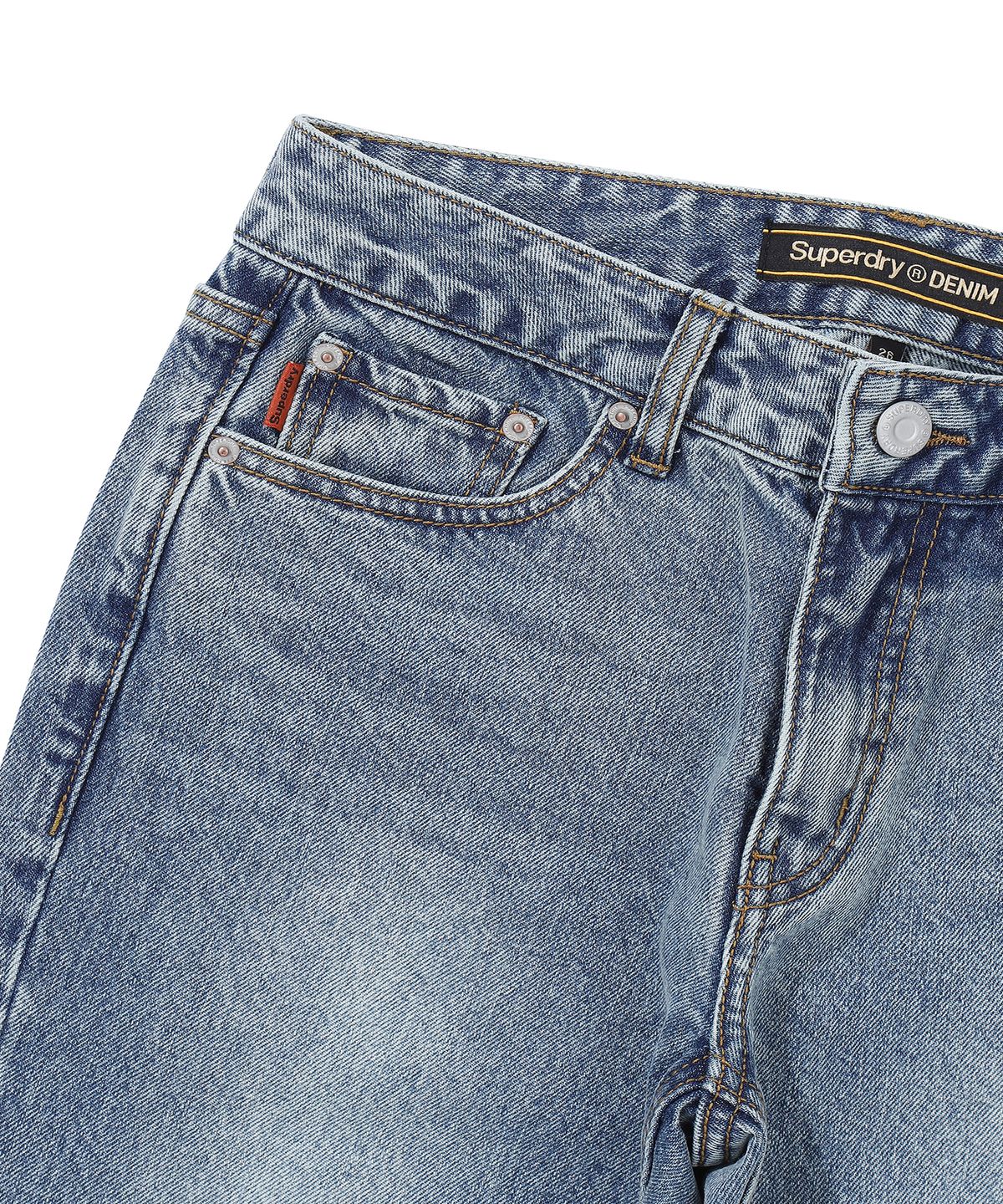 슈퍼드라이(SUPERDRY) W 데님 로우라이즈 부츠컷 팬츠 라이트 인디고
