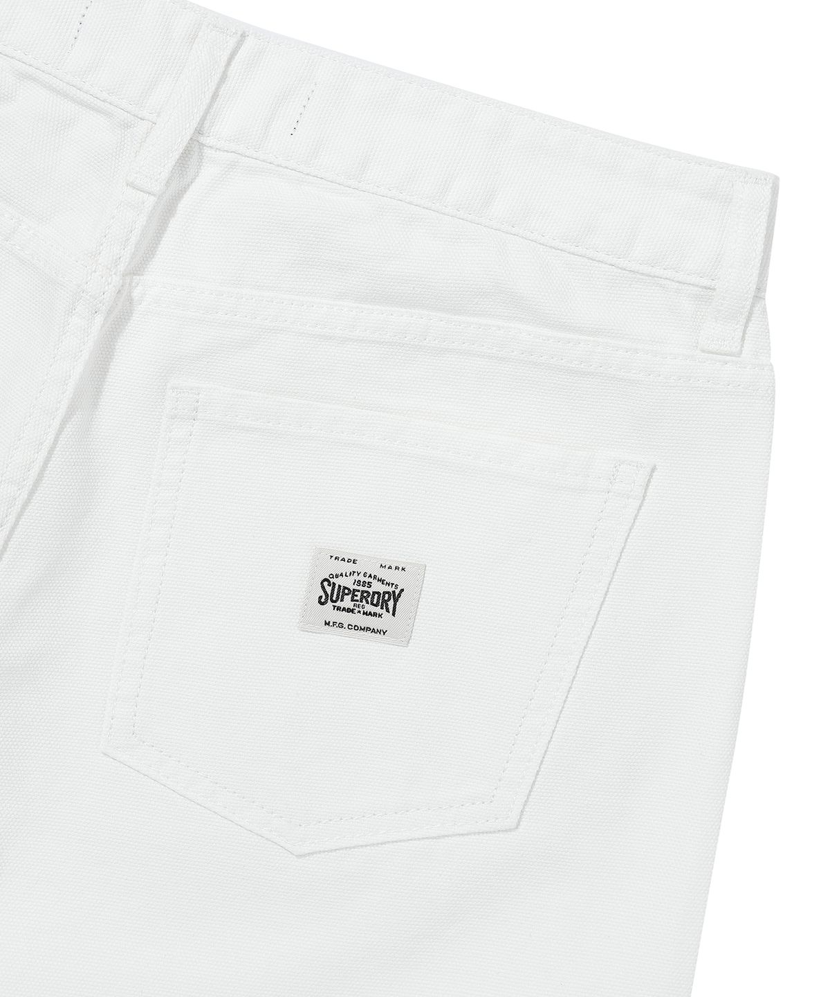 슈퍼드라이(SUPERDRY) W 포 쿼터 데님쇼츠 화이트
