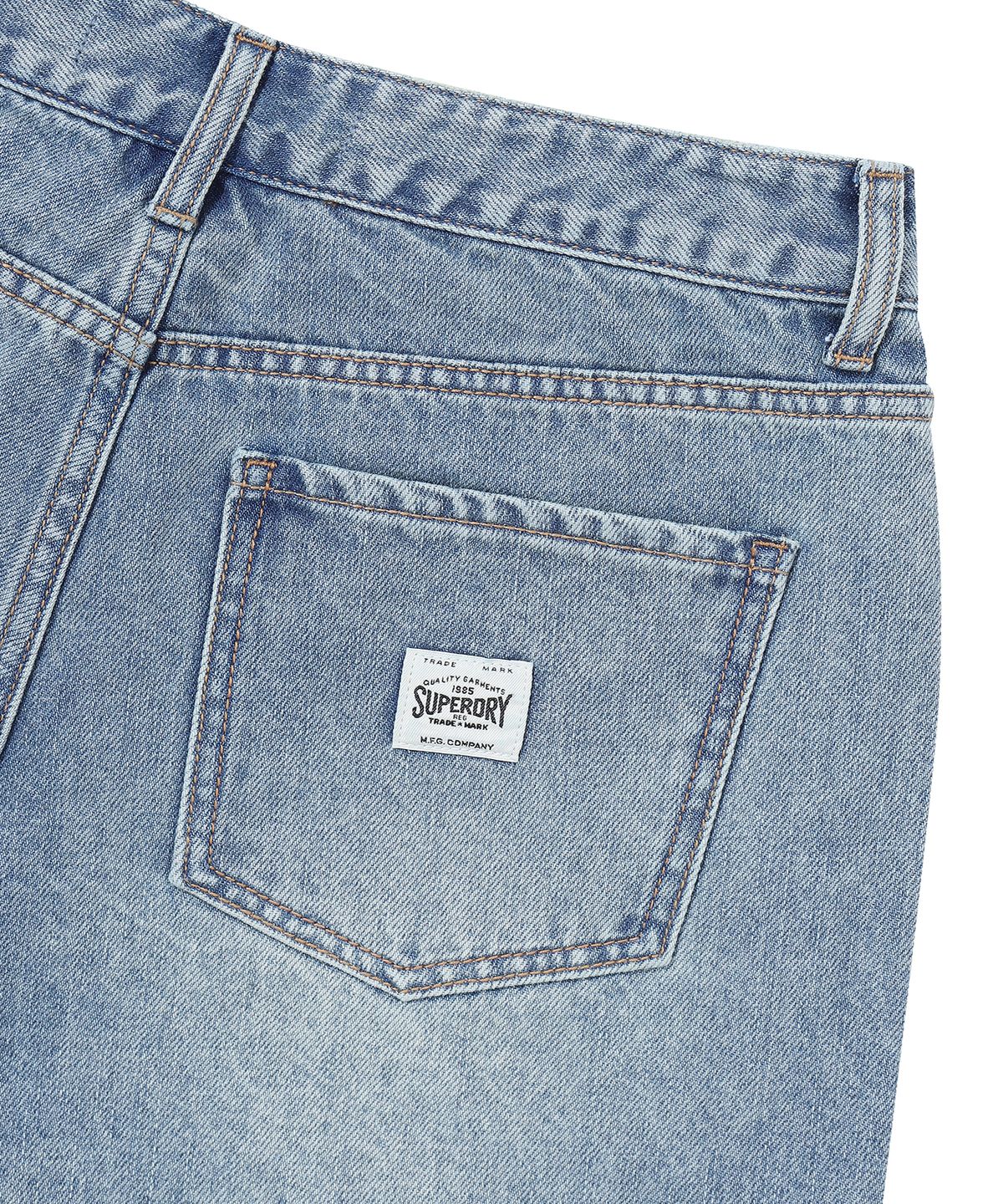 슈퍼드라이(SUPERDRY) W 포 쿼터 데님쇼츠 라이트 인디고