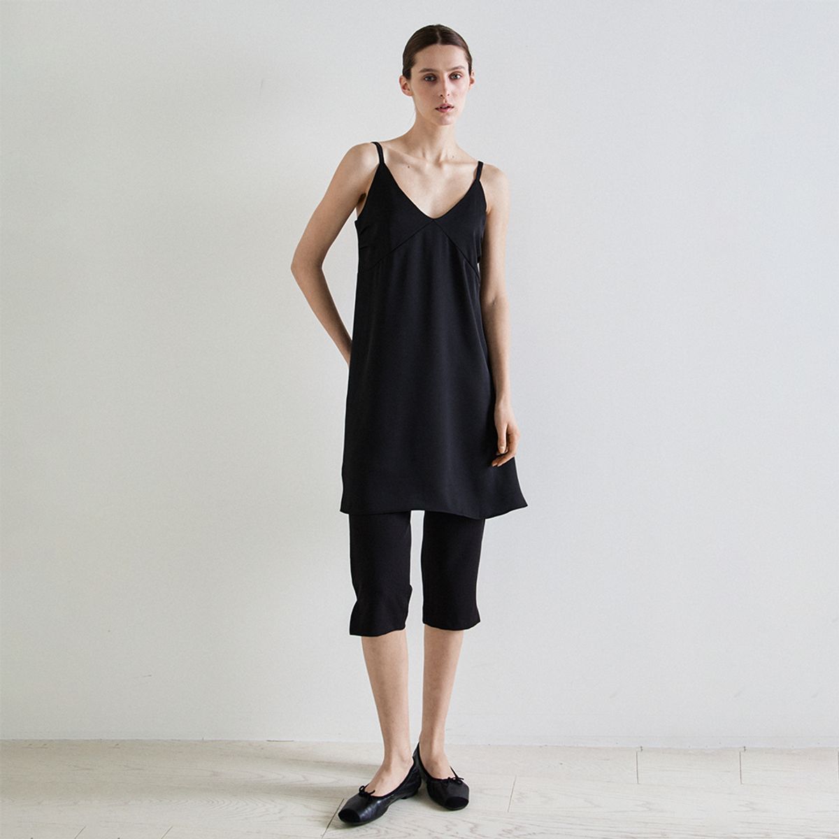 노우드(NOEUD) Silken mini dress (Black)