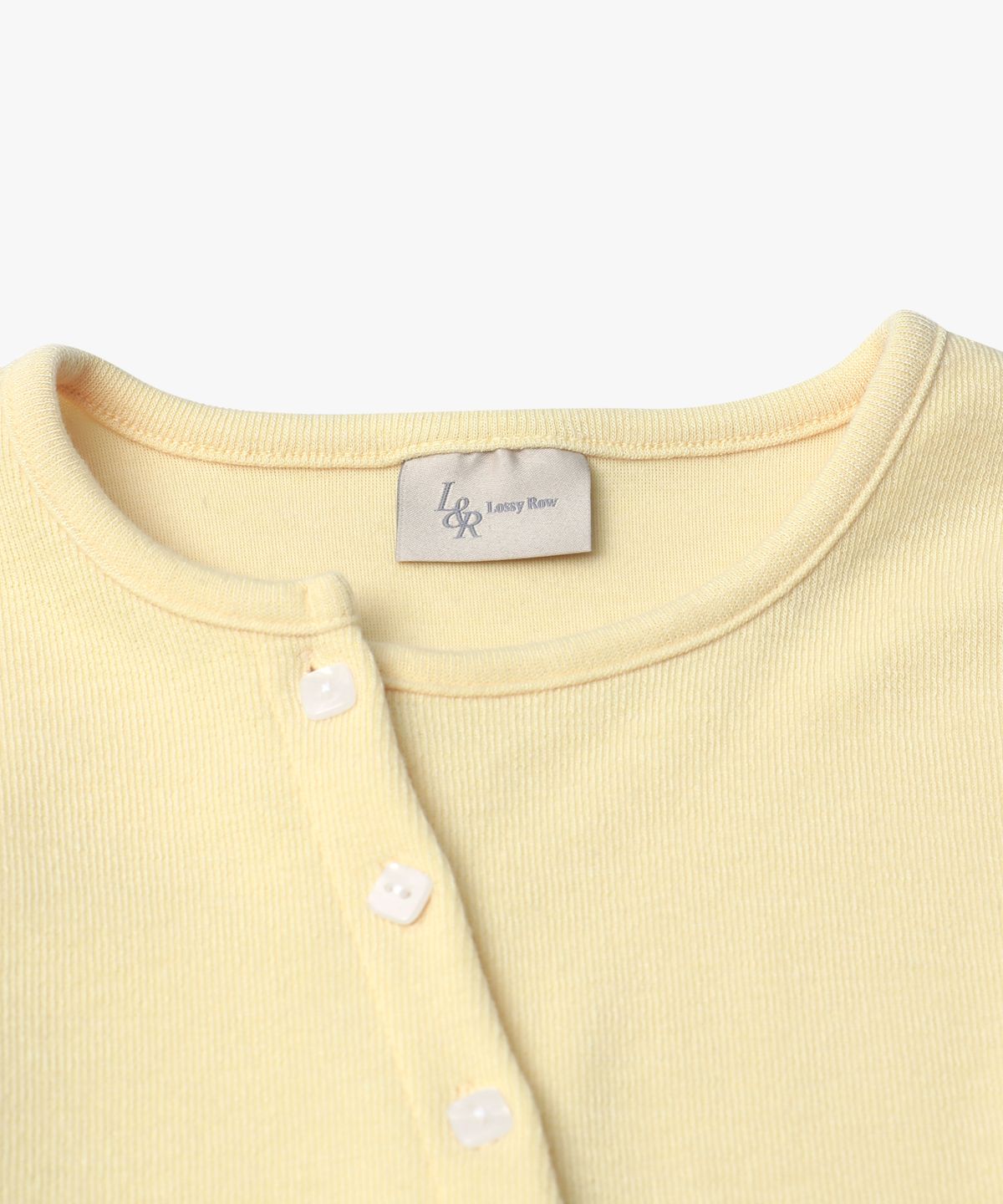 로시로우(LOSSYROW) Soft Round Cardigan Yellow