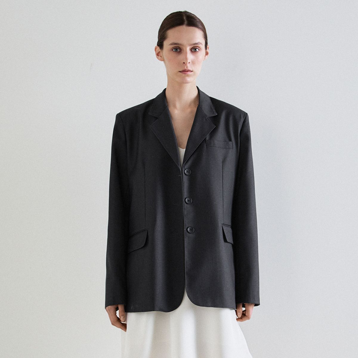 노우드(NOEUD) Essence blazer (Charcoal)