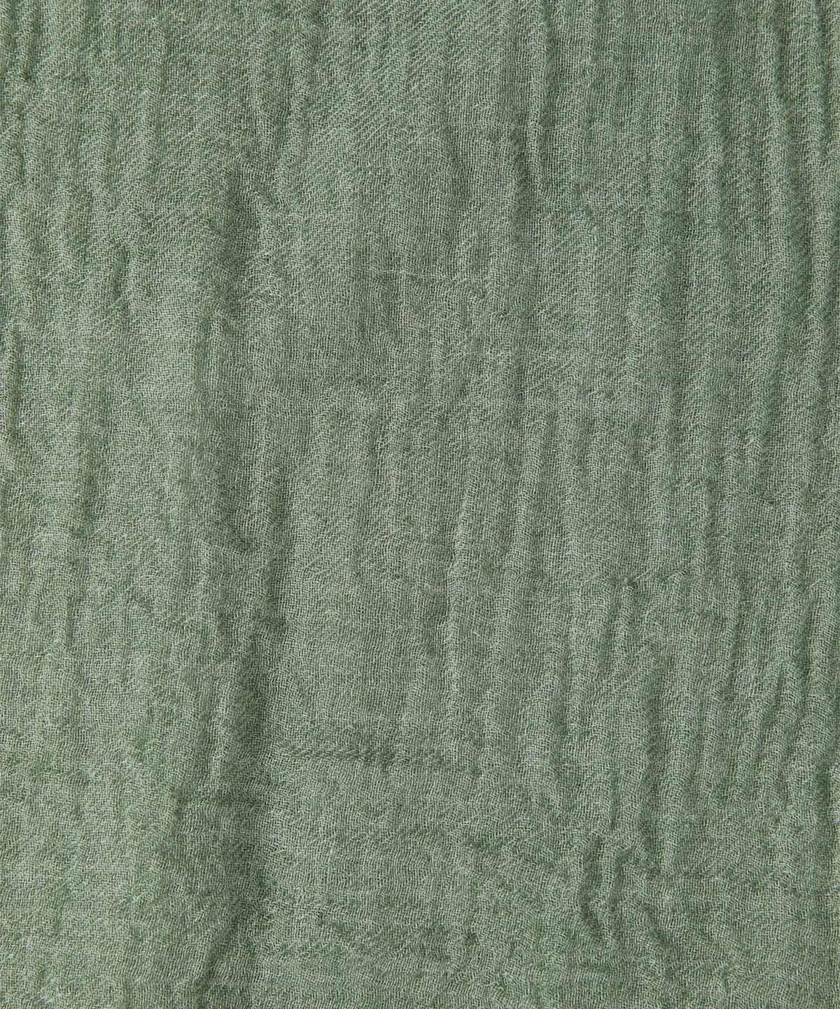 빠니깔레(PANICALE) 그린 크링클 텐셀 블렌드 머플러