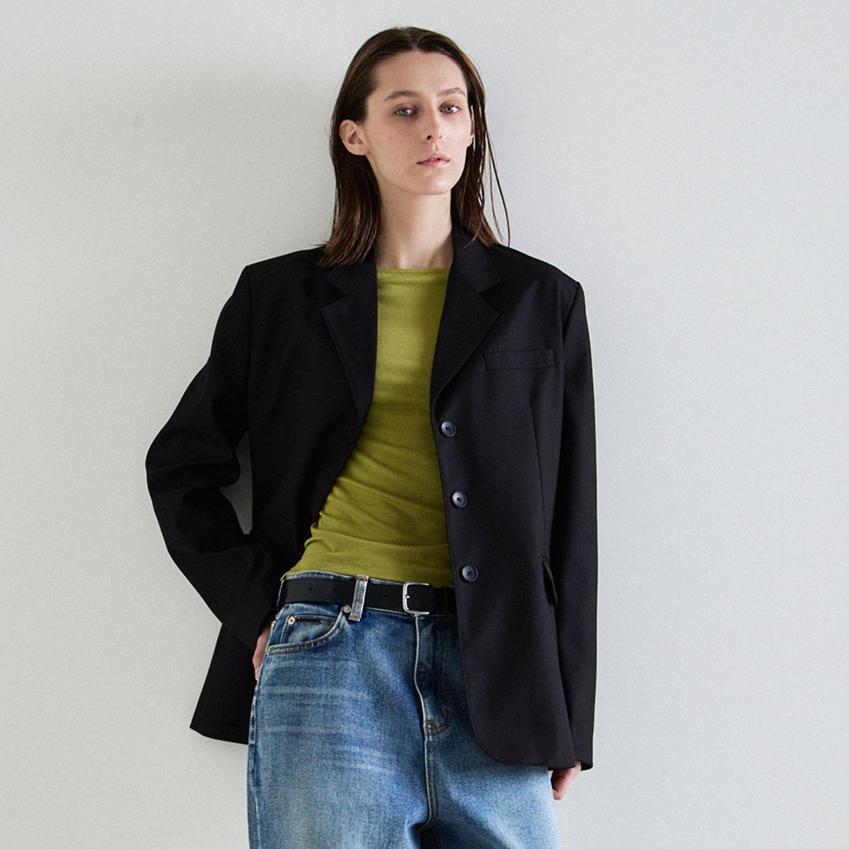 노우드(NOEUD) Essence blazer (Black)