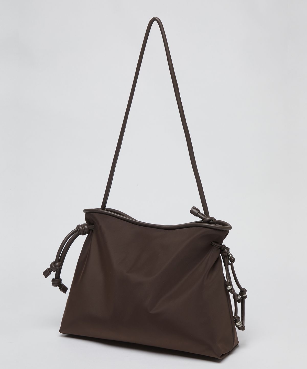 아카이브앱크(ARCHIVEPKE) Gem shoulder bag(Nylon brown)_OVBAX25113DKB