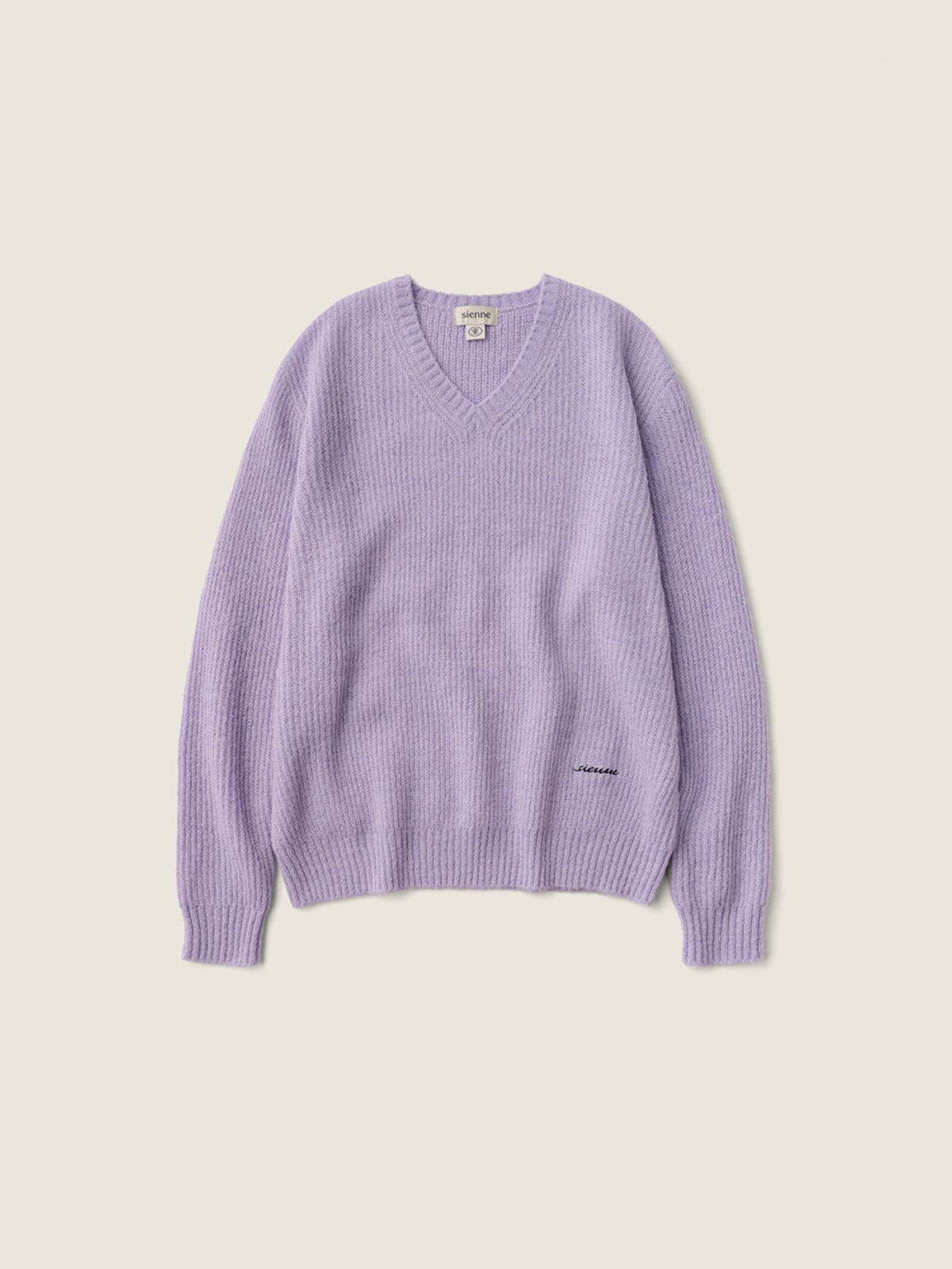시엔느(SIENNE) Bach V-neck Wool Knit (Lavender)