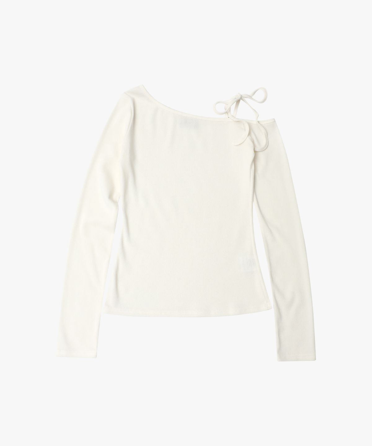 로시로우(LOSSYROW) Shoulder Rope Long Sleeve  Pearlwhite