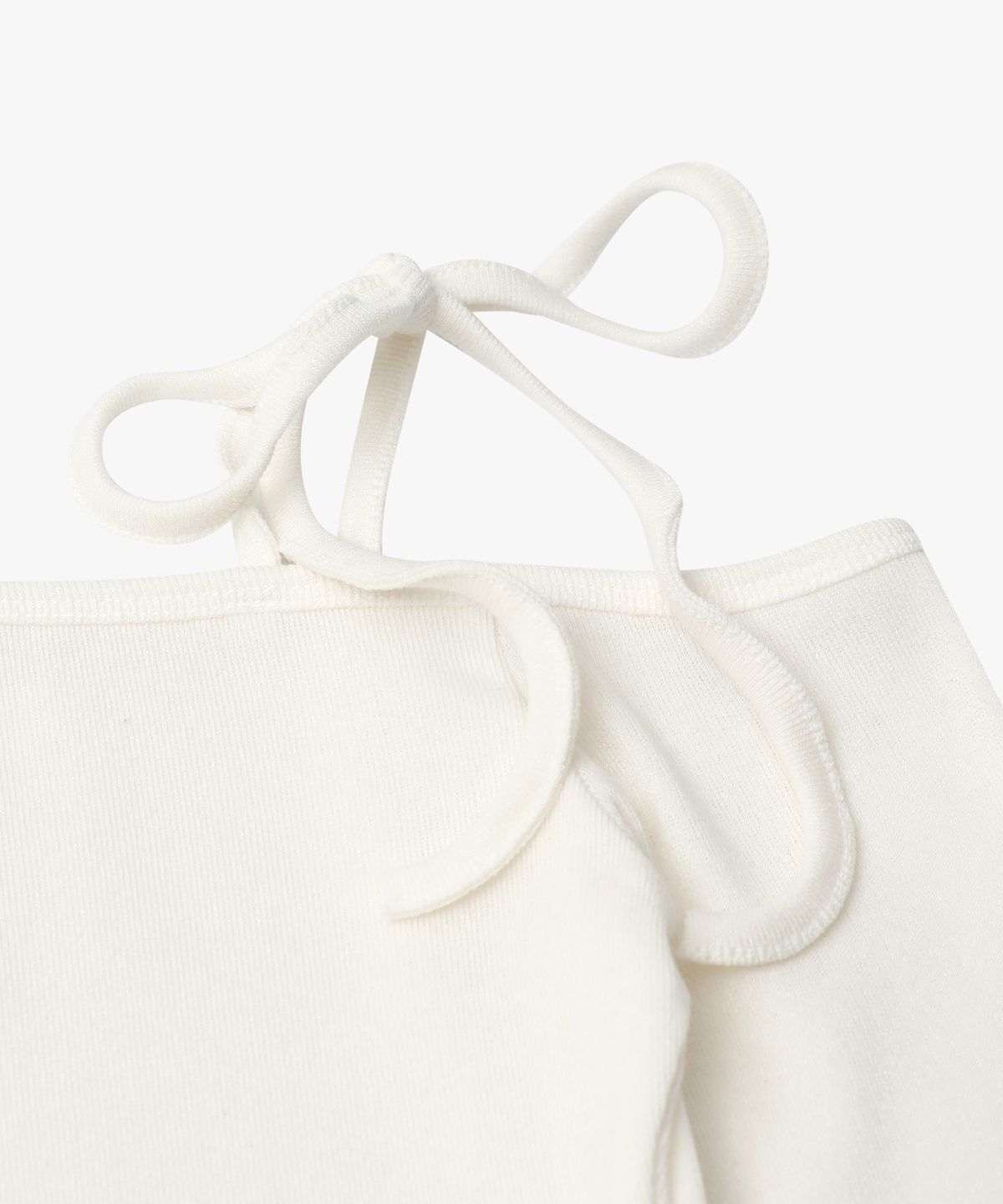 로시로우(LOSSYROW) Shoulder Rope Long Sleeve  Pearlwhite