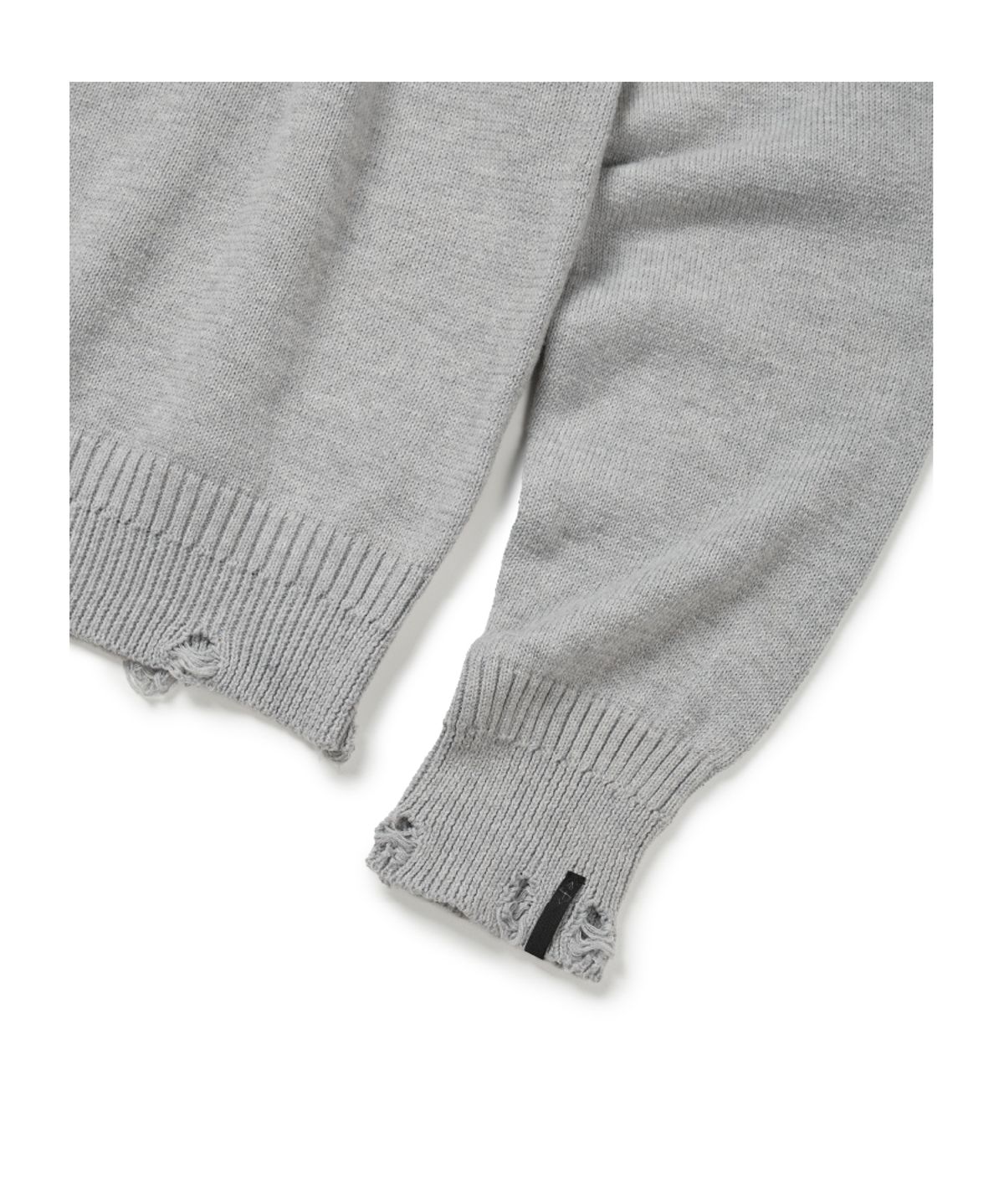 이티씨이(ETCE) FEATHER DAMAGE KNIT (GRAY)