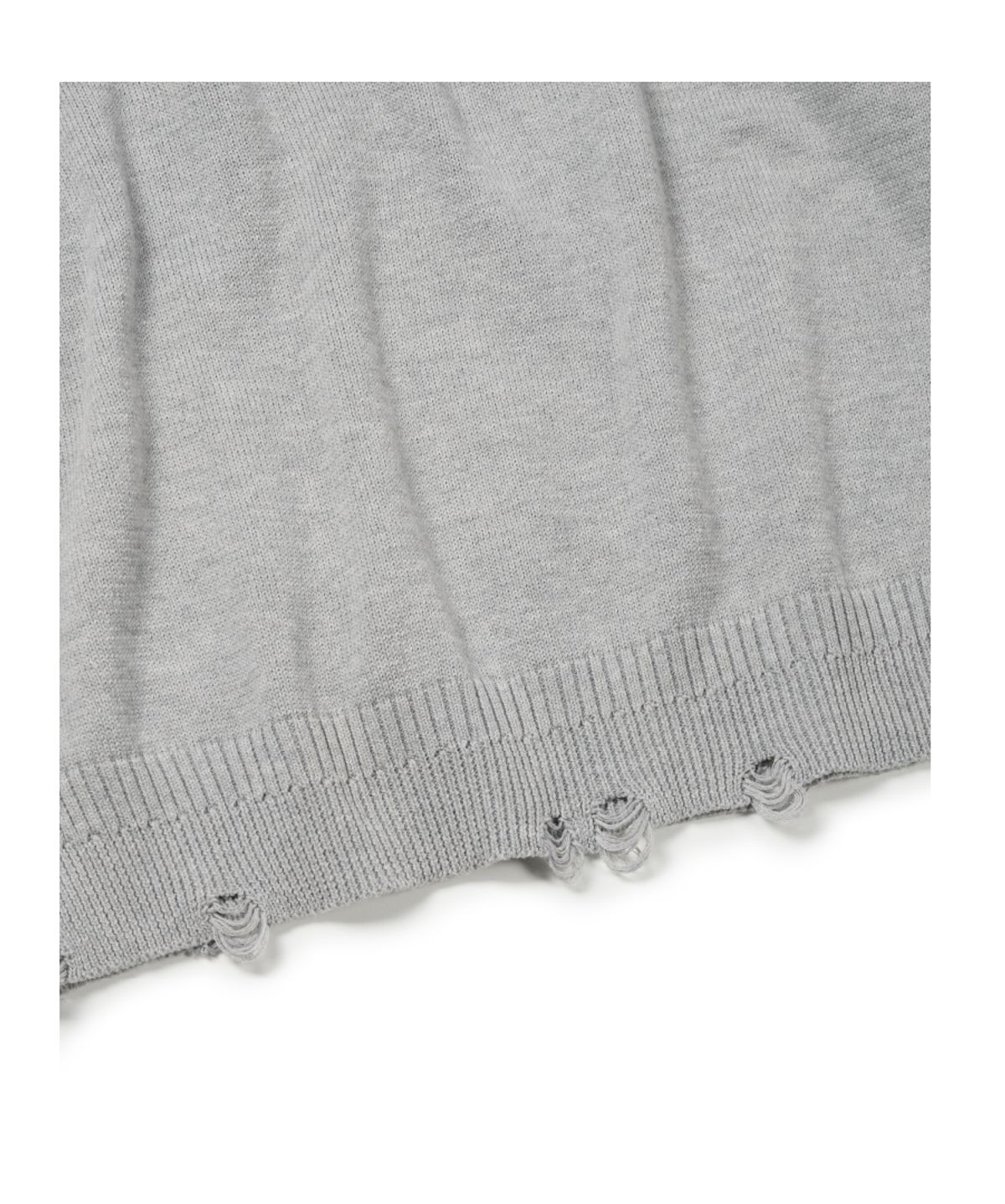 이티씨이(ETCE) FEATHER DAMAGE KNIT (GRAY)