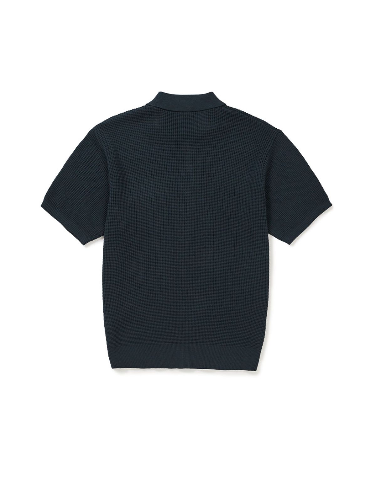 엠엠엘지(MMLG) [Mmlg] WAFFLE STITCHED HF KNIT (NAVY)