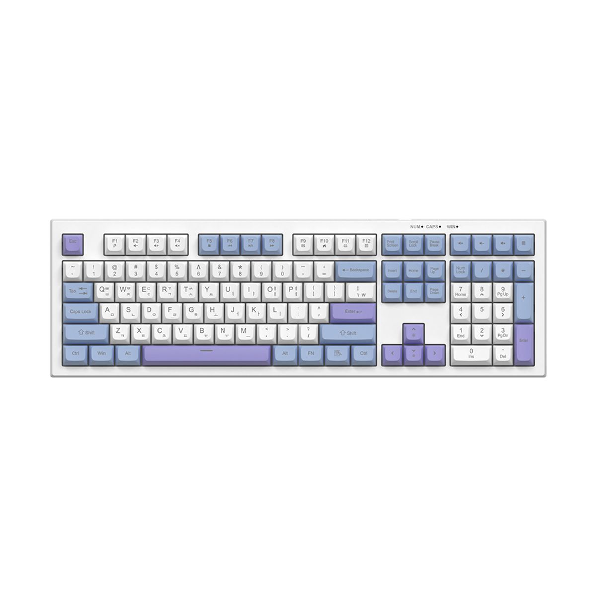 콕스(COX) COX CMK108 저소음 멤브레인 키보드 바이올렛