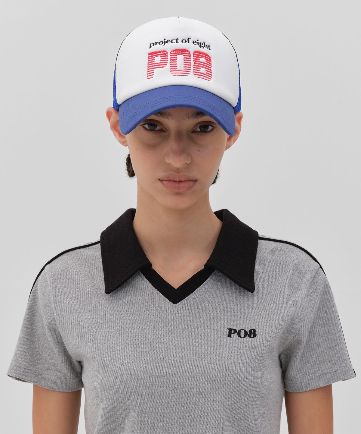 피오팔(PO8) PO8 BREEZE CAP - COBALT BLUE
