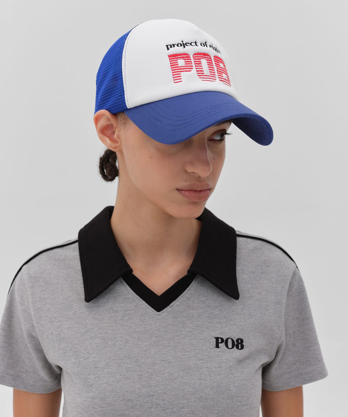 피오팔(PO8) PO8 BREEZE CAP - COBALT BLUE