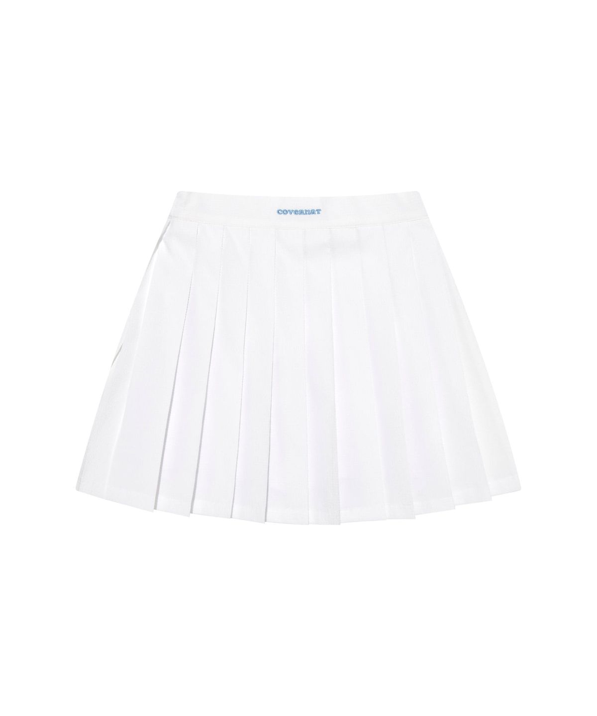 커버낫 키즈(COVERNAT KIDS) 쿠퍼로고 플리츠 스커트 화이트 CK2502SR80WH