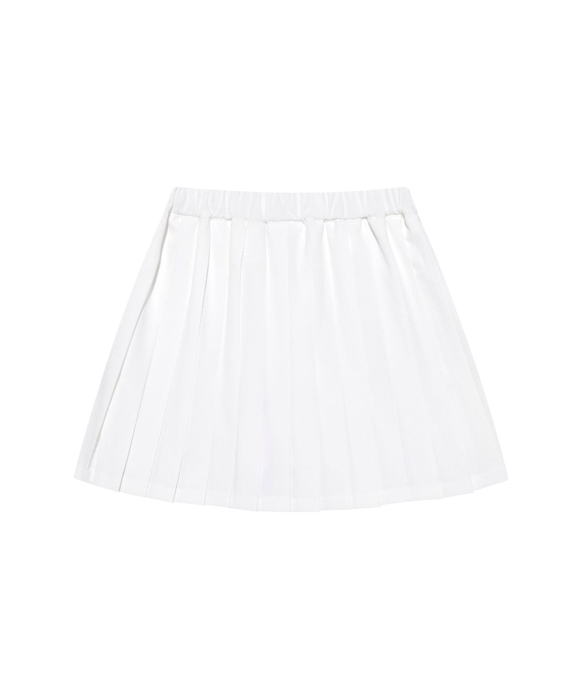 커버낫 키즈(COVERNAT KIDS) 쿠퍼로고 플리츠 스커트 화이트 CK2502SR80WH