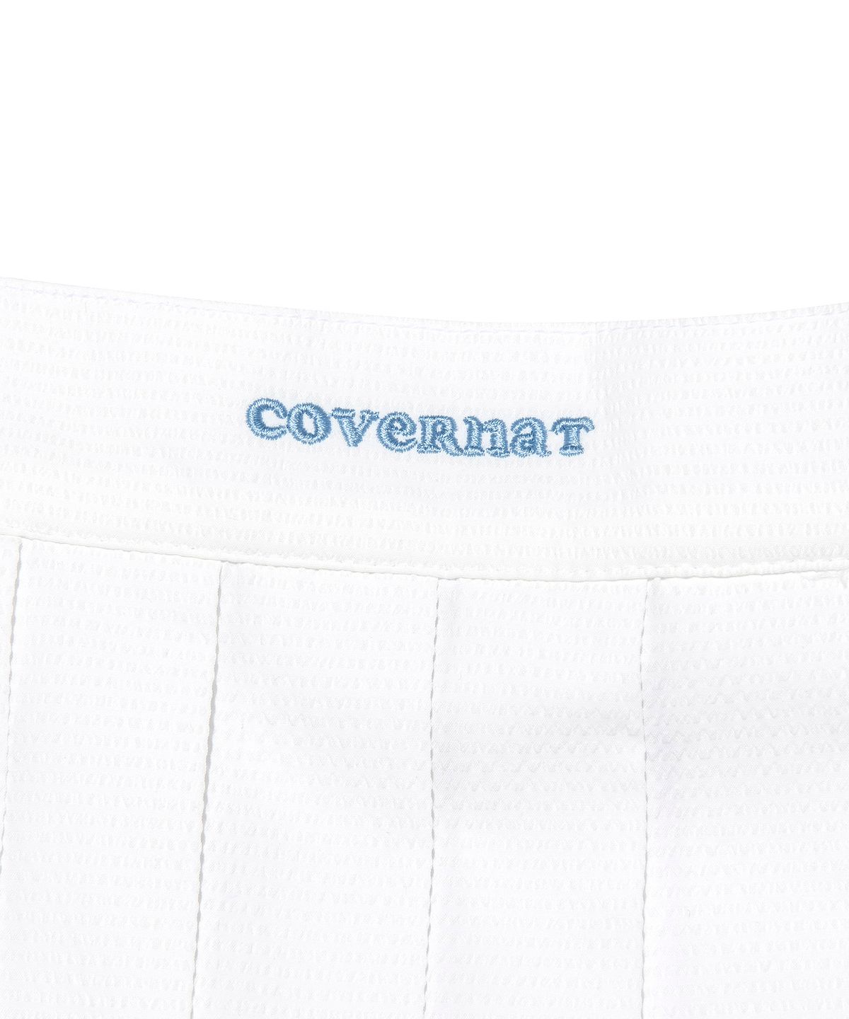 커버낫 키즈(COVERNAT KIDS) 쿠퍼로고 플리츠 스커트 화이트 CK2502SR80WH