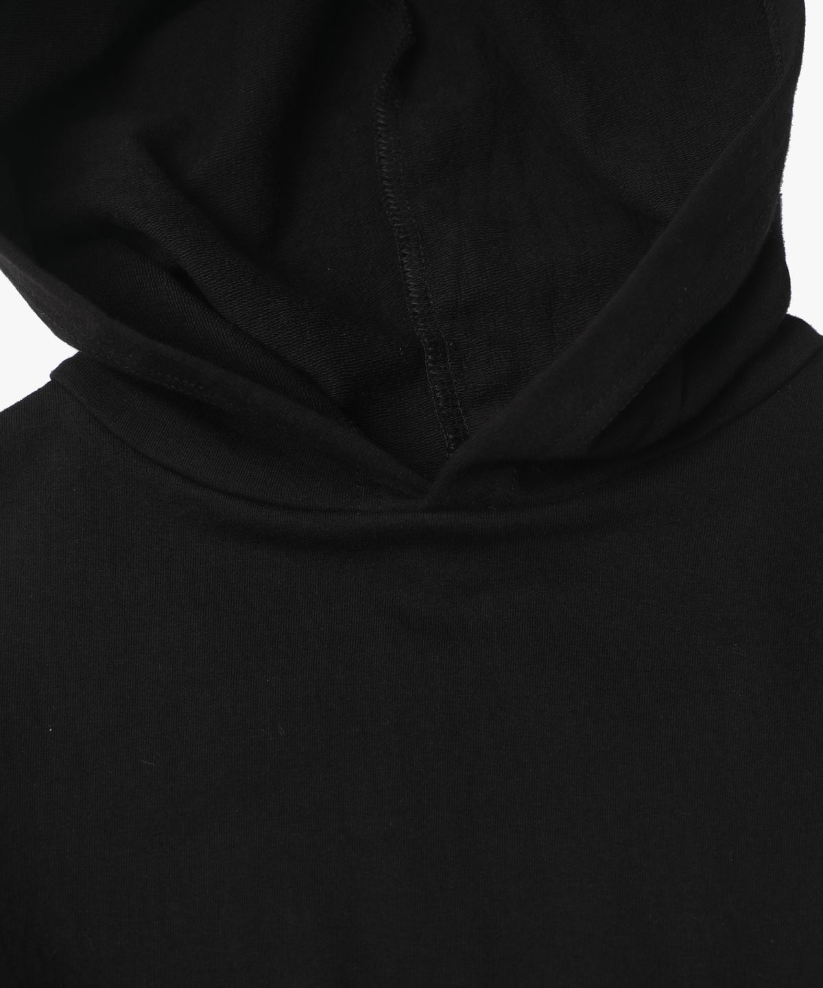 로시로우(LOSSYROW) Corset Shirring Hoodi Black