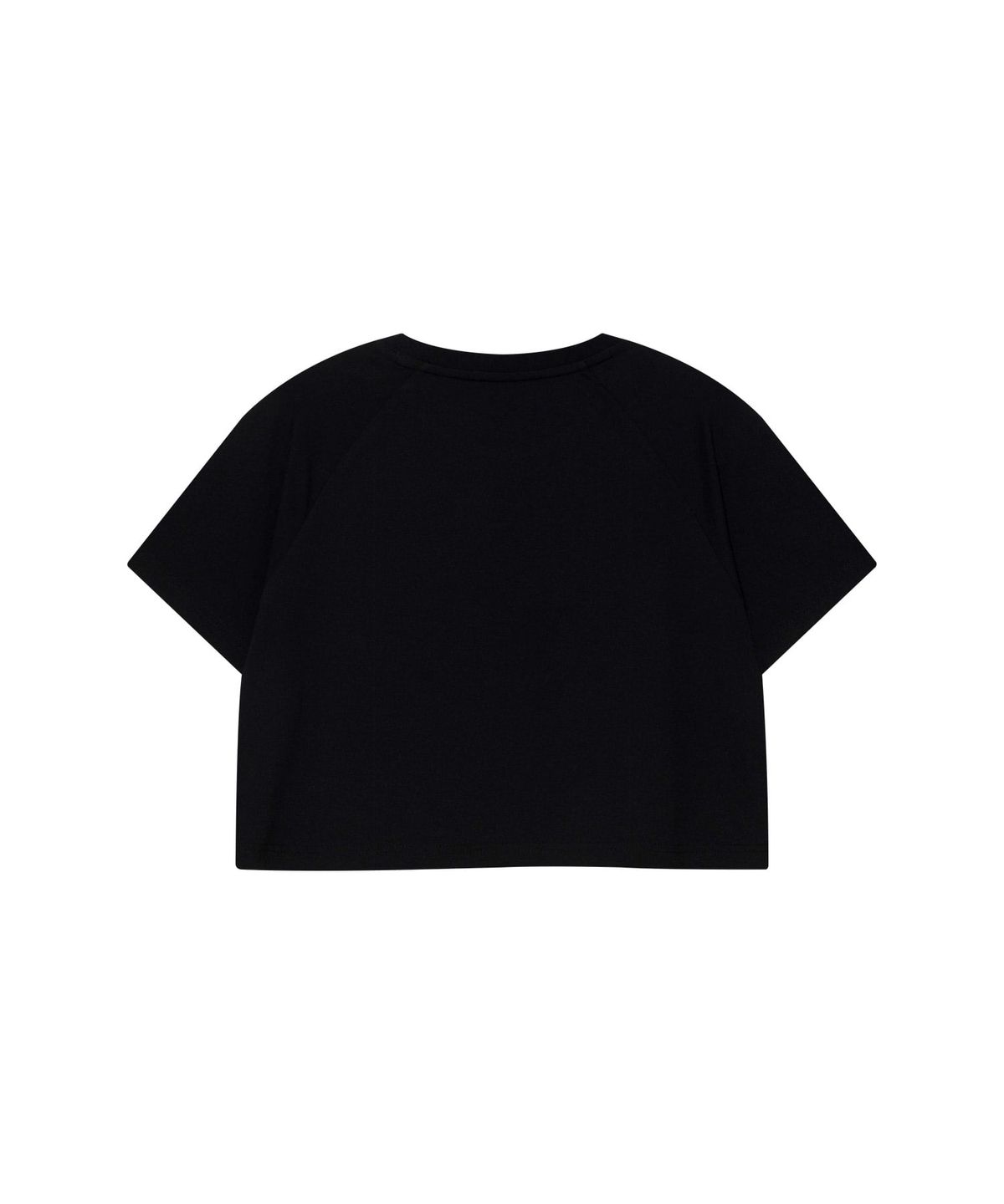 커버낫 키즈(COVERNAT KIDS) 소로나 KITTEN 라글란 배색 크롭티셔츠 블랙 CK2502ST76BK