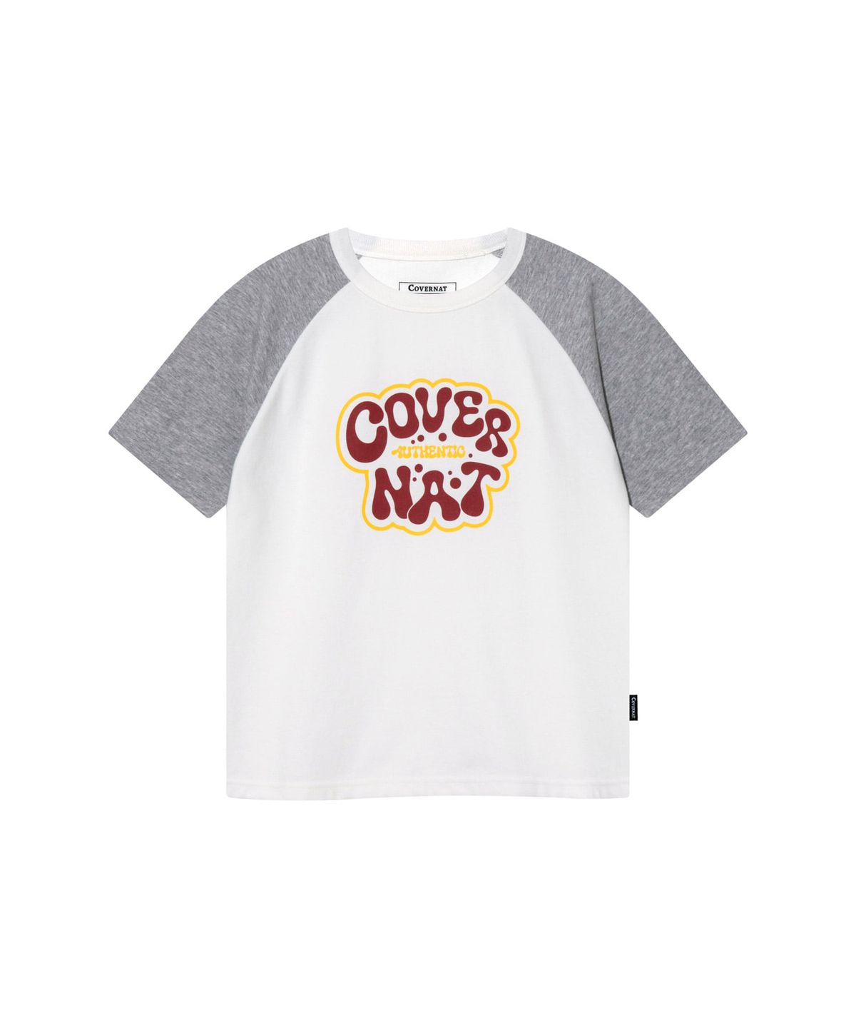 커버낫 키즈(COVERNAT KIDS) BURBLE 로고 라글란 반팔티셔츠 화이트 CK2502ST31WH