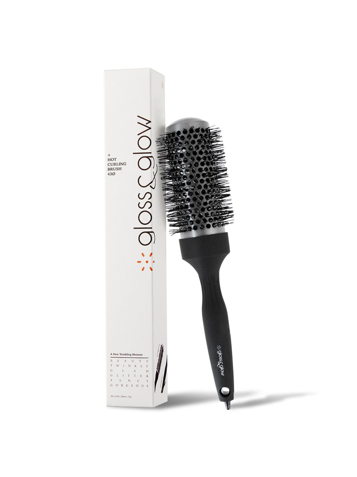 글로스앤글로우(GLOSS&GLOW) 국내생산 핫컬링 굵은 웨이브 볼륨 브러쉬 롤빗 5호 43파이