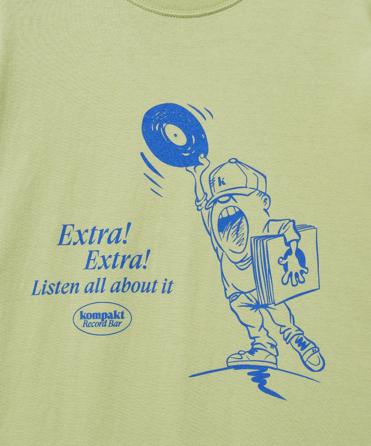 콤팩트 레코드 바(KOMPAKT RECORD BAR) KRB Extra Extra T-shirt - Lime