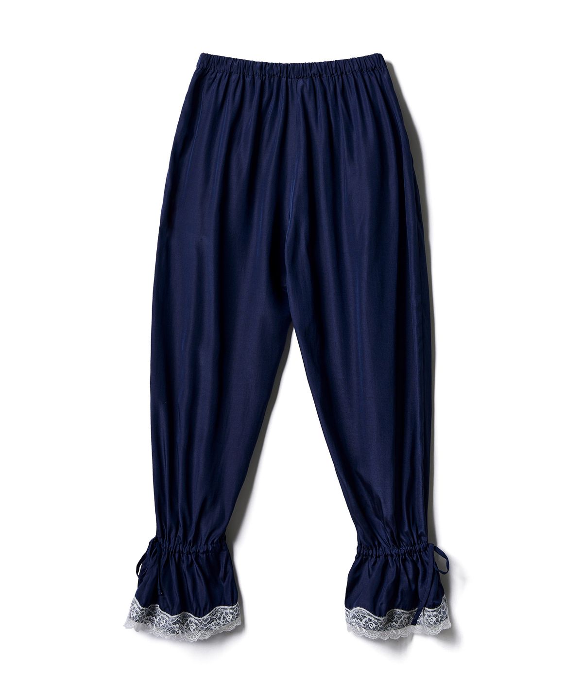 포에브(POEV) Lace Drawstring Two-way Pants - Navy