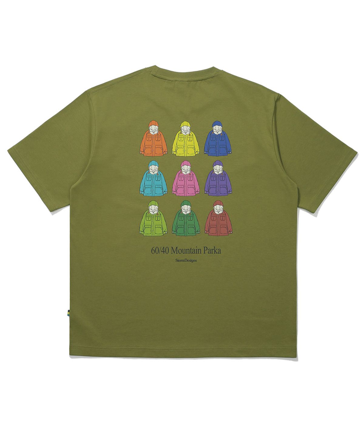 시에라디자인(SIERRA DESIGNS) 오리지널 마운틴파카 칠라이트(CHILL-LITE) 반팔티셔츠 GREEN