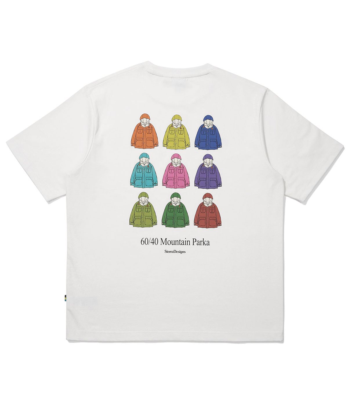 시에라디자인(SIERRA DESIGNS) 오리지널 마운틴파카 칠라이트(CHILL-LITE) 반팔티셔츠 IVORY