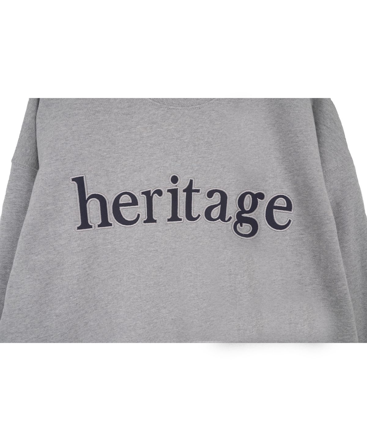 하드코어 해피니스(HARDCORE HAPPINESS) heritage 소프트 스웻셔츠_멜란지그레이
