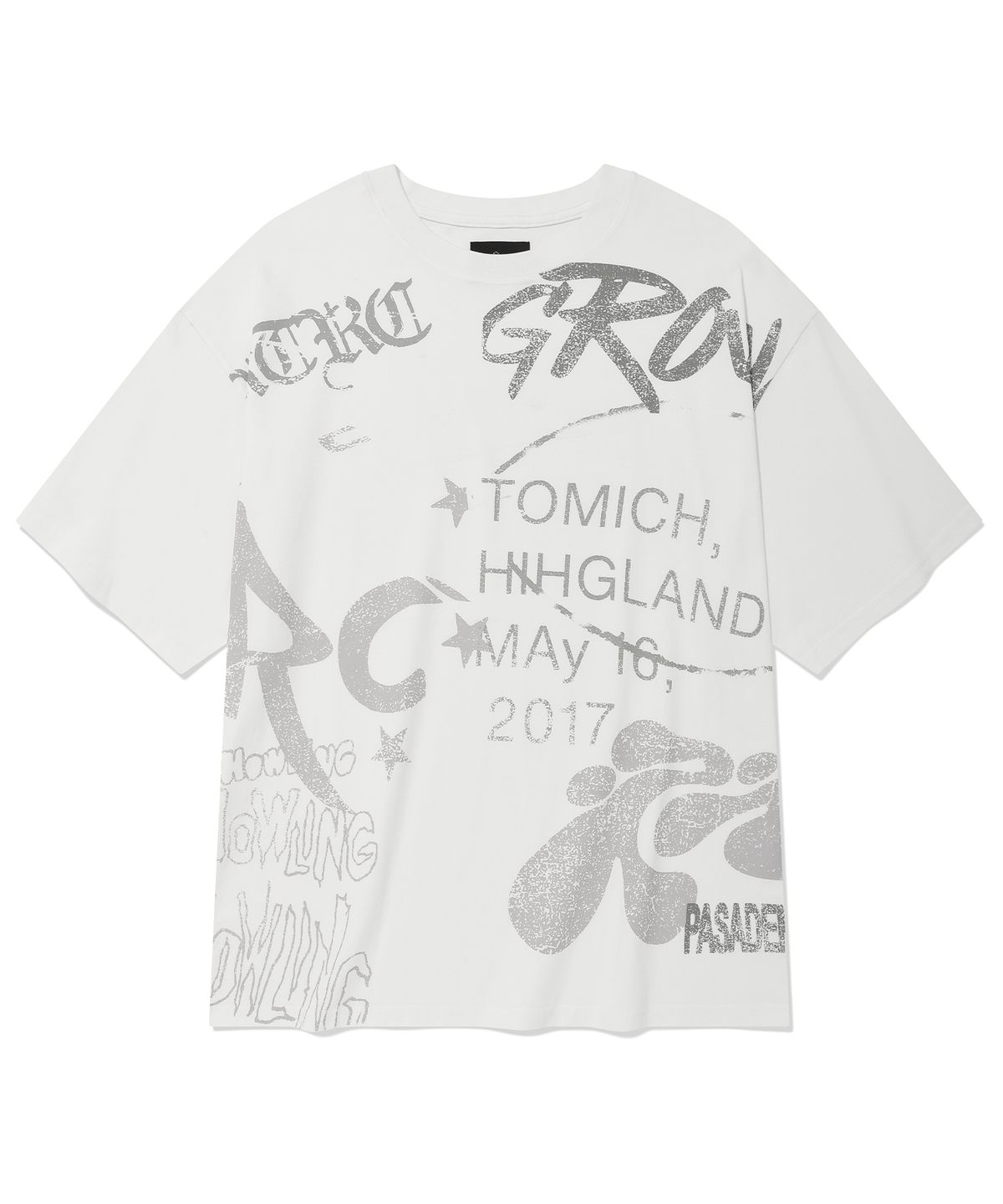 리트리버클럽(RETRIEVER CLUB) MULTI LOGO TEE [WHITE]