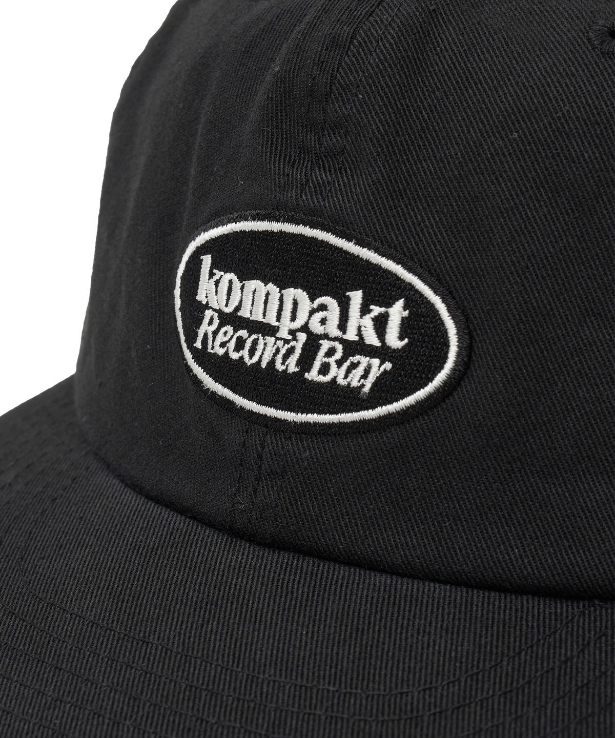콤팩트 레코드 바(KOMPAKT RECORD BAR) KRB 6panel Oval Logo Cap - Black