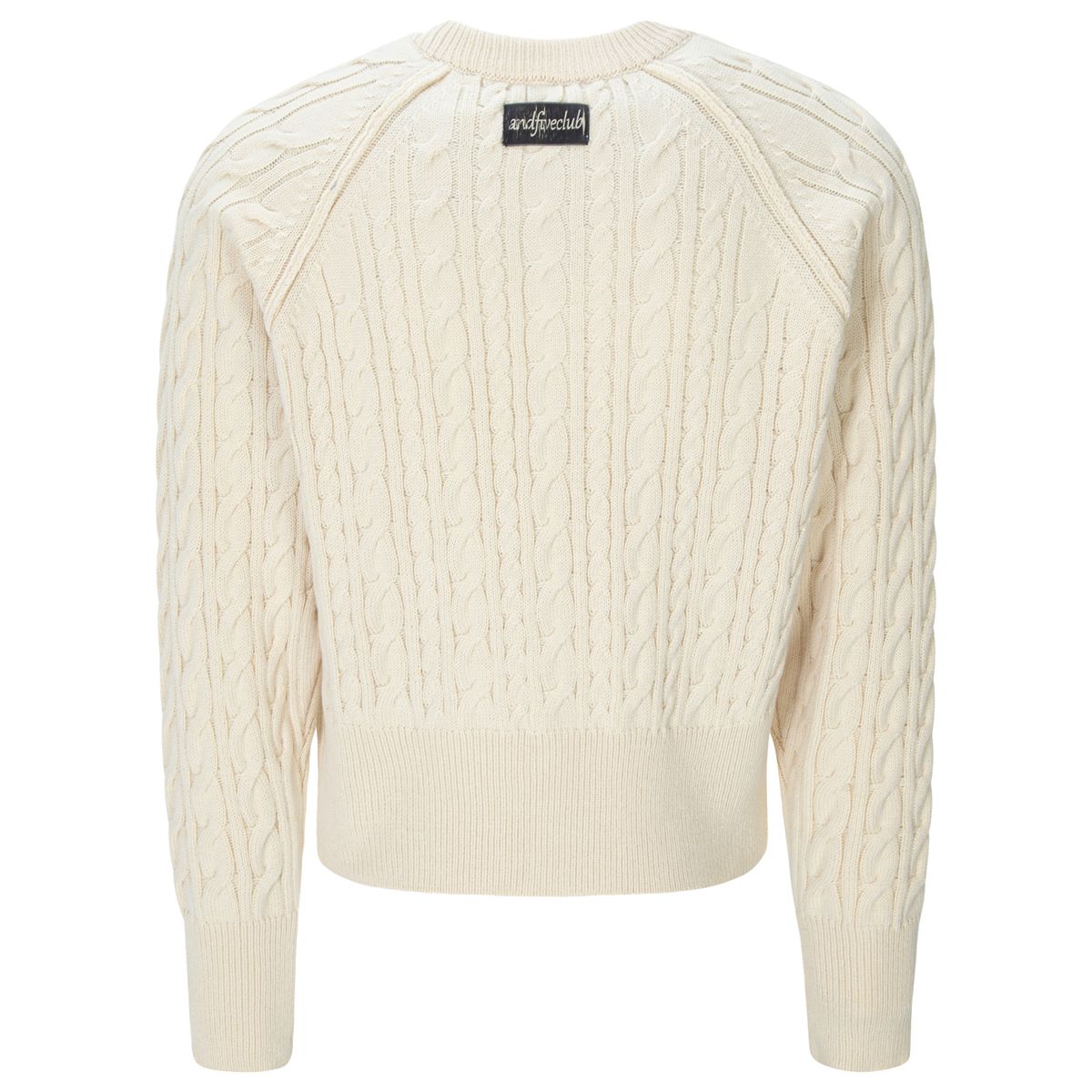 엔드파이브클럽(ANDFIVECLUB) twisted raglan cardigan [ivory]