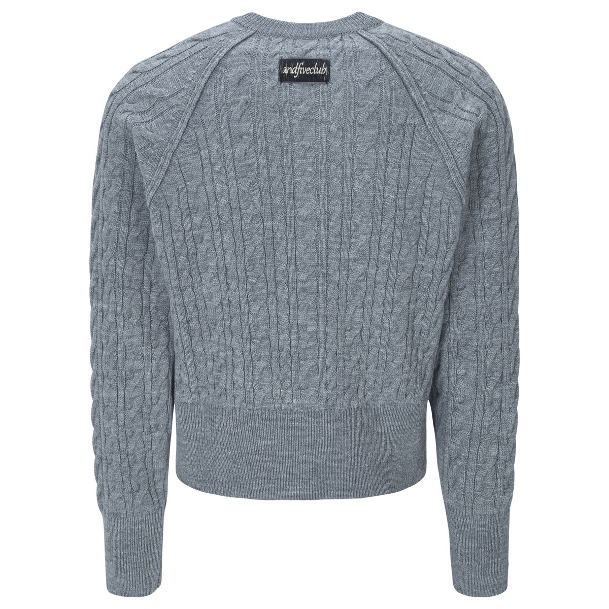 엔드파이브클럽(ANDFIVECLUB) twisted raglan cardigan [grey]