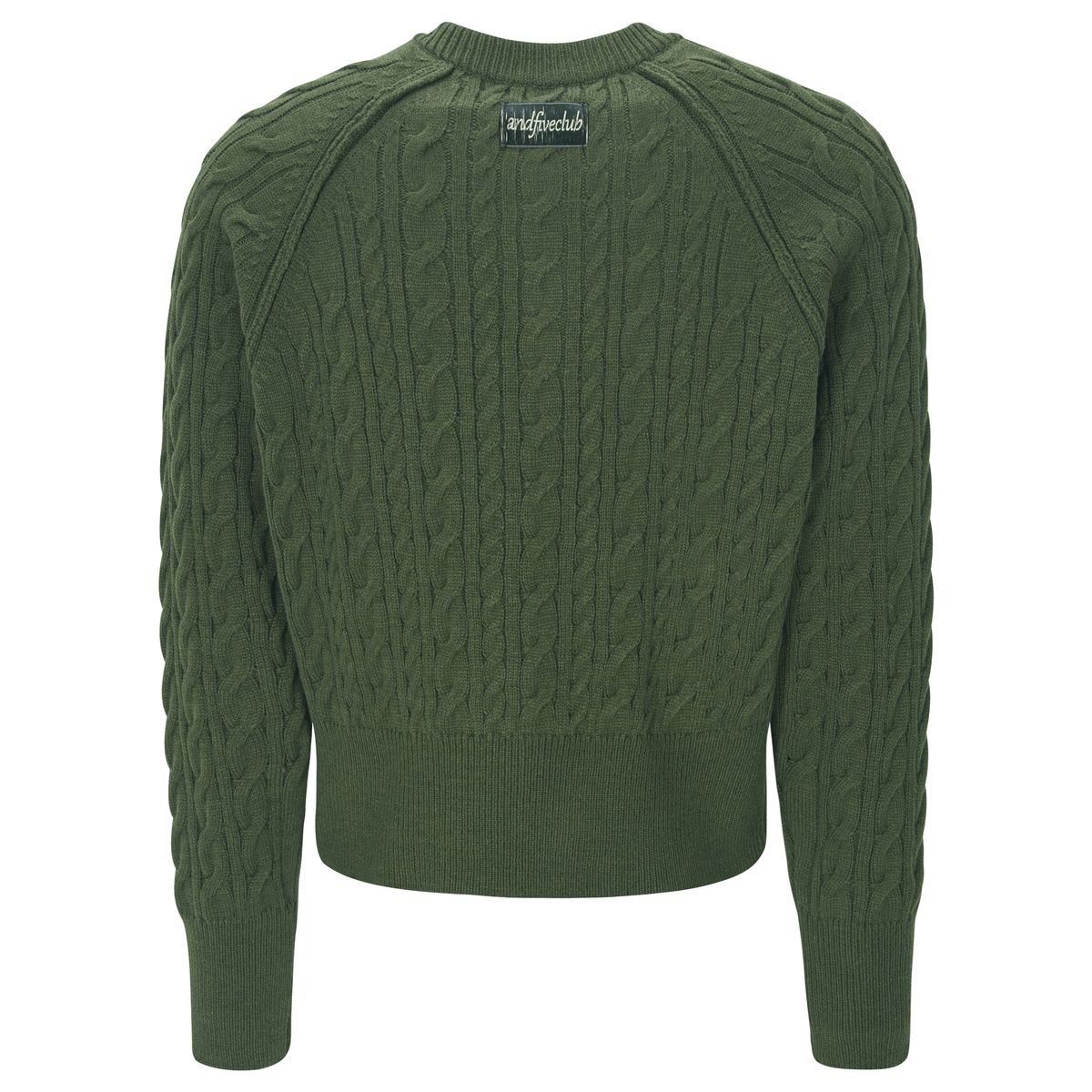 엔드파이브클럽(ANDFIVECLUB) twisted raglan cardigan [khaki]