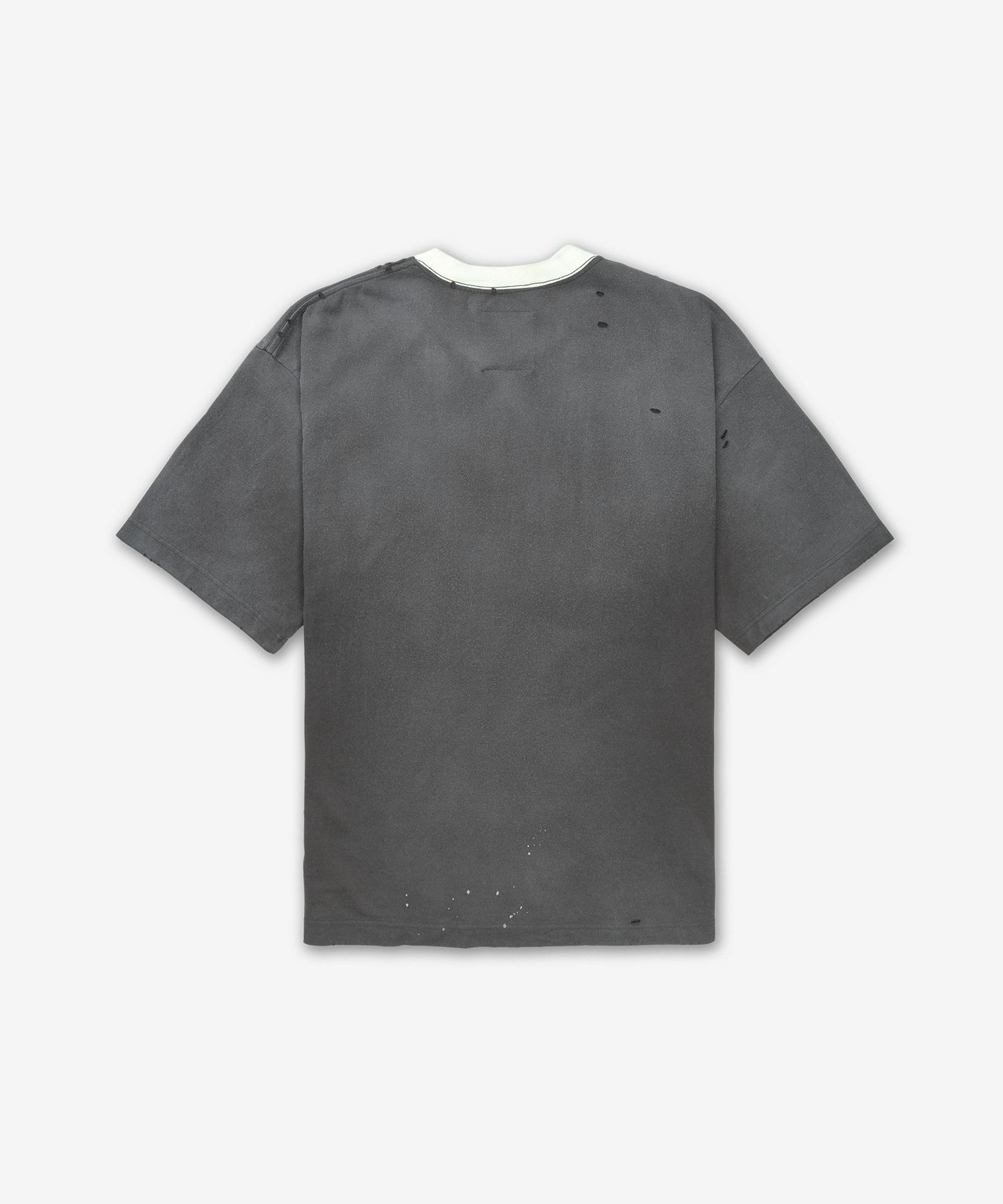 MIHARA YASUHIRO｜SHORT-SLEEVED ROUND NECK T-SHIRTS (A12T Mihara Yasuhiro Short Sleeve T-Shirt - Black | Garmentory