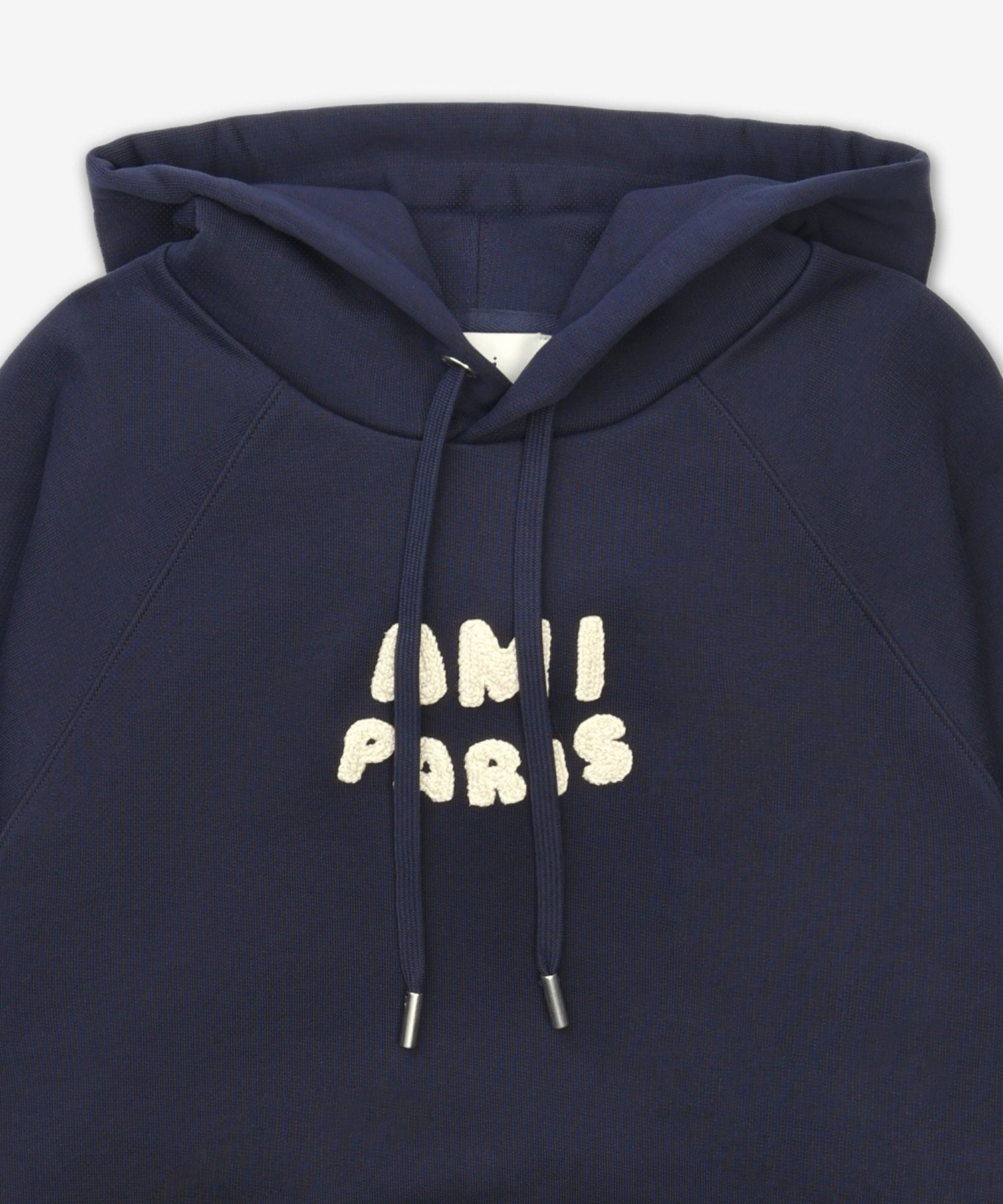 MUSINSA | AMI Paris Logo Patch Hoodie - Navy / USW2757474011
