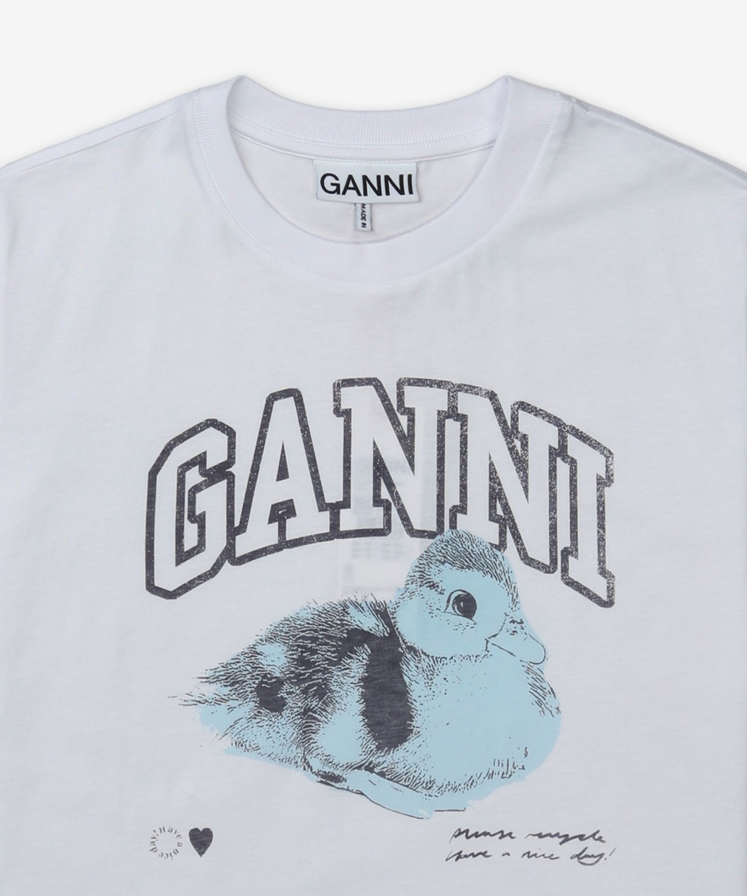 関税送料込♪GANNI/Duckie 半袖Tシャツ MUSINSA | GANNI Basic Jersey Duckie Relaxed Fit Short Sleeve