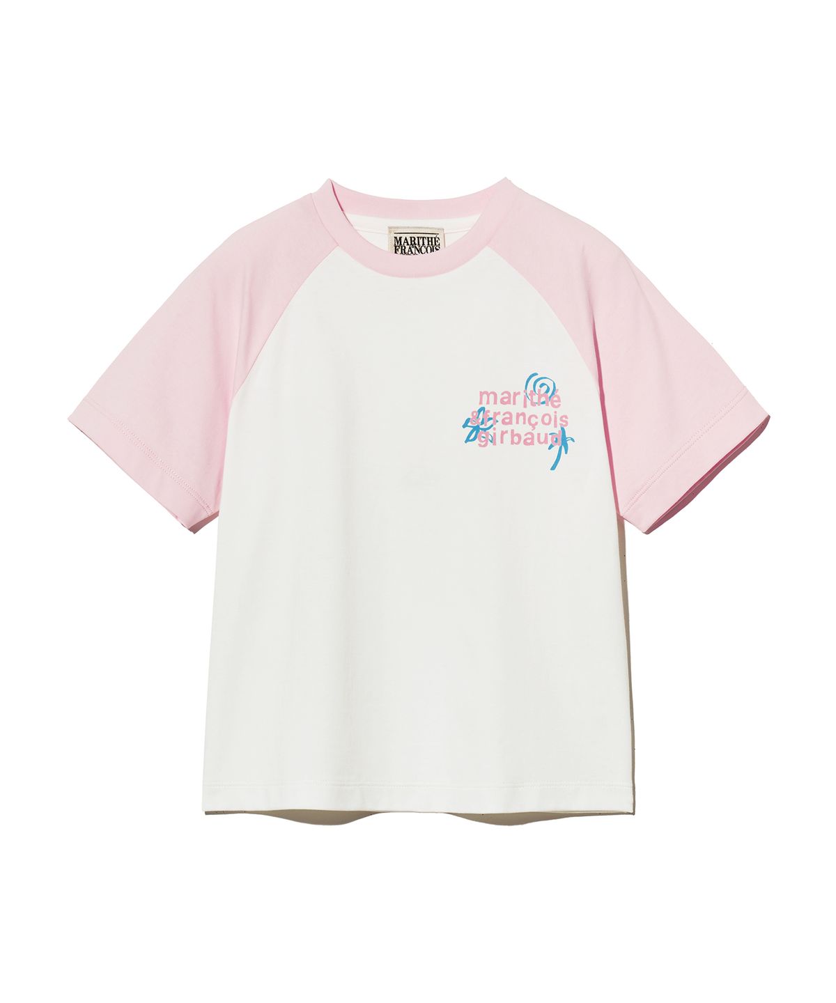 마리떼 키즈(MARITHÉ KIDS) KIDS OVER FIT RAGLAN LOGO TEE pink