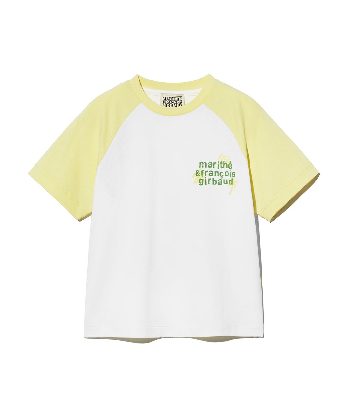 마리떼 키즈(MARITHÉ KIDS) KIDS OVER FIT RAGLAN LOGO TEE yellow