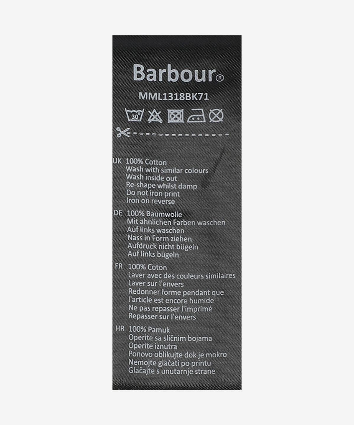 바버(BARBOUR) 인터내셔널 에센셜 로고 반소매 폴로 셔츠 - 블랙:퓨터 / MML1318BK71