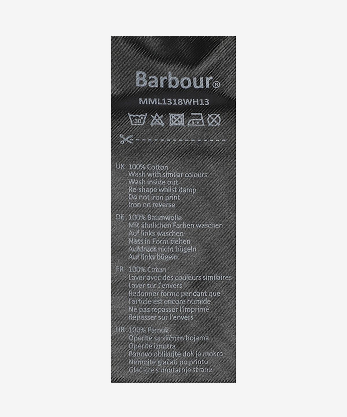 바버(BARBOUR) 인터내셔널 에센셜 로고 반소매 폴로 셔츠 - 화이트 / MML1318WH13