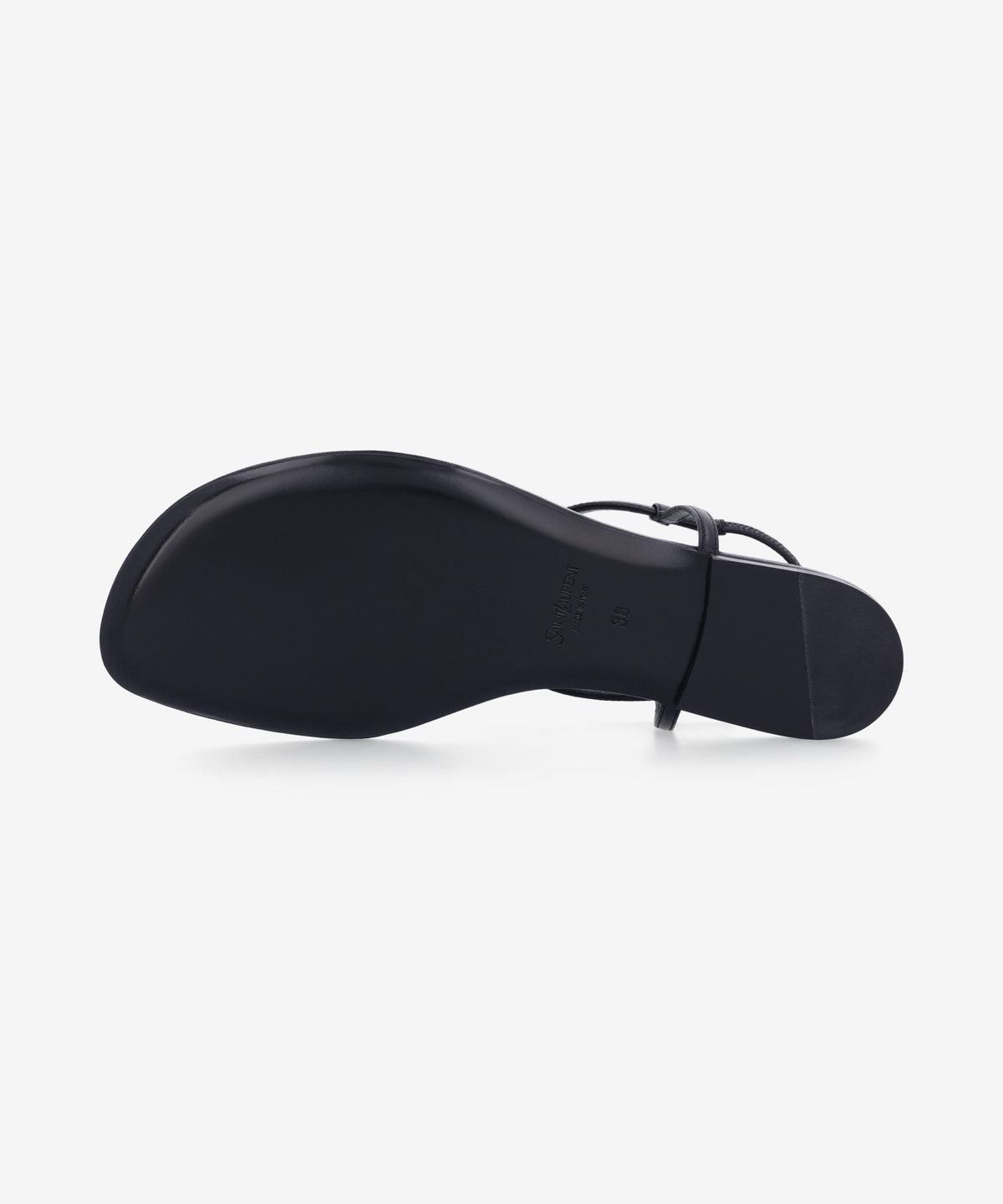 생로랑(SAINT LAURENT) 카상드르 플랫 샌들 - 블랙 / 818293AADF11000